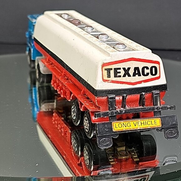 1973 Matchbox Super Kings Texaco Tanker with Blue Scammell Tractor Semi UK - Picture 5 of 16